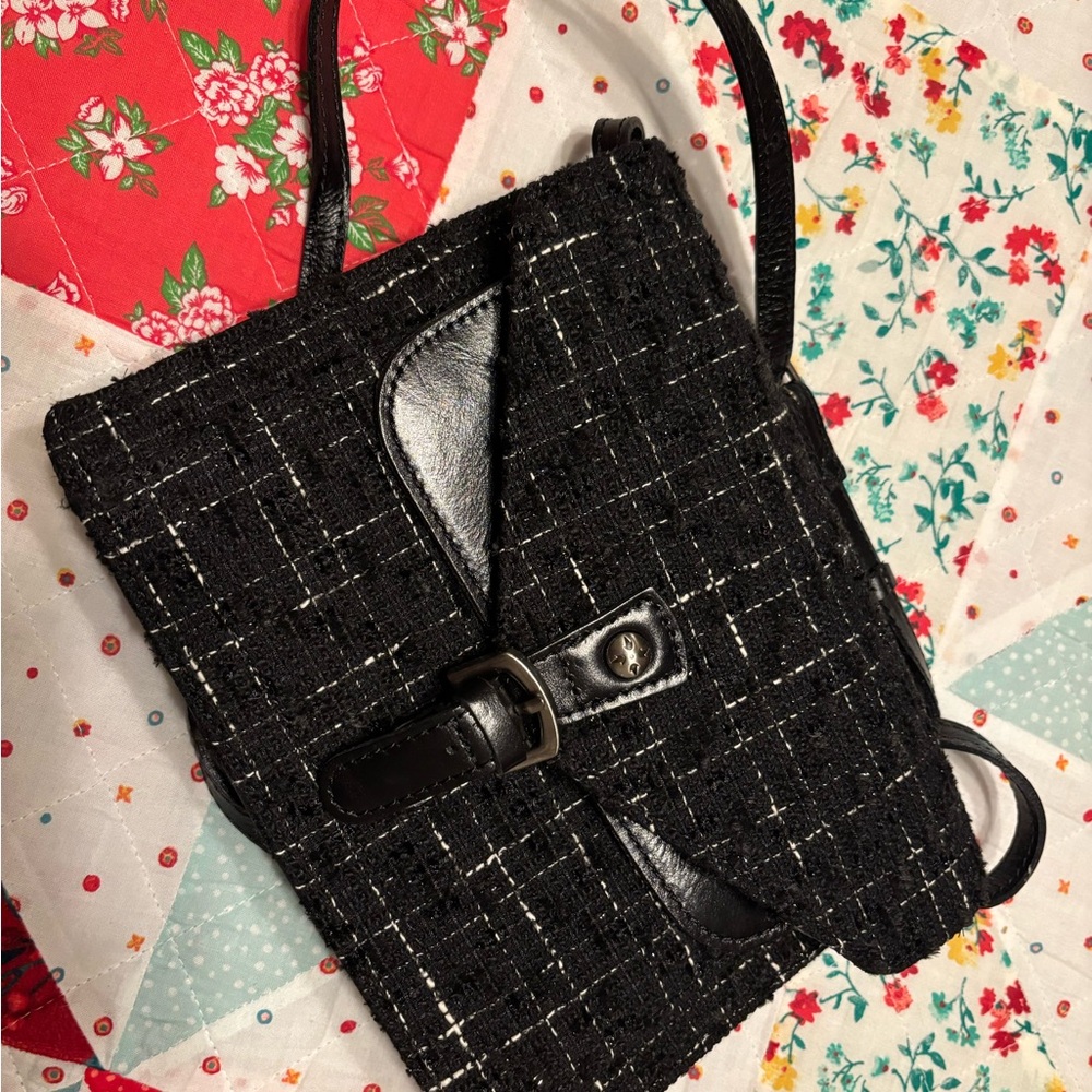 Black Tweed Women's Bag